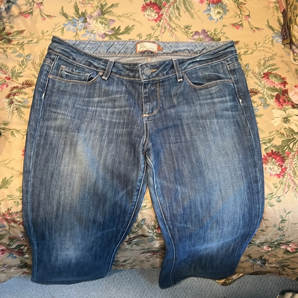 Paige jeans NWOT Size 32 Paige Wide/boot cut Jeans host pick